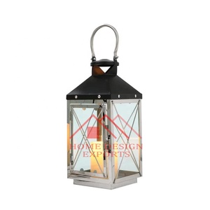 2025 Steel Floor Candle <b>Lantern</b> for Wedding & Table Centerpieces Decor Metal <b>Silver</b> Polished Table Top <b>Lantern</b> for Best Seller - Product Image 2