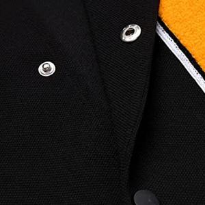 OEM personalizado ropa deportiva de los hombres de la vendimia Letterman chaqueta de los hombres de pie de primavera Chenille bordado parche de cuero de la manga del estilo de Bombardero - Product Image 6
