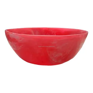 Super Qualité Design Supérieur Bleu Marine Résine Écologique Classique Salade Bol De Service Maison Vaisselle Décorative Table - Product Image 6