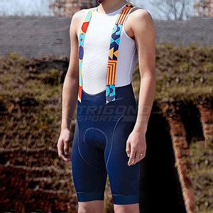 Pantalones de Ciclismo Premium con Tirantes, Tejido Elástico Transpirable, Acolchados, Cómodos para Ciclismo de Larga Distancia - Product Image 2