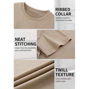 เสื้อยืดคอกลมผู้ชายสไตล์ใหม่ แนวลำลอง/ทางการ/วินเทจ/สตรีทแวร์ ทรงหลวม ดีไซน์คลาสสิก รับผลิตเสื้อยืดผู้ชายแบบ OEM - Product Image 6