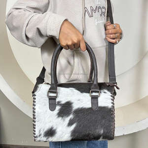 Sac de voyage en cuir de vache véritable de luxe personnalisé pour femmes, sac bandoulière rapide, style western vintage, mode, voyage, usage quotidien - Product Image 4