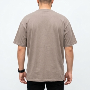T-shirt unisexe de haute qualité avec impression 3D en relief, coupe ample, couleur unie, logo personnalisé en relief, t-shirt pour homme - Product Image 2