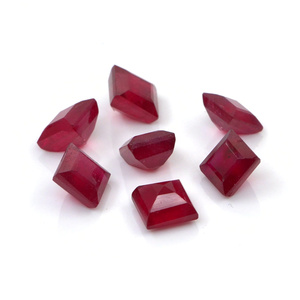 Rubis naturels de Bangkok, carrés calibrés de 3 mm, pierres précieuses de rubis naturelles facettées, prêtes à l'emploi pour la création de bijoux - Product Image 3