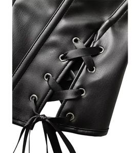 Corset en cuir véritable pour femme, classique, à lacets, bustier tendance, amincissant, logo personnalisé, fabricant OEM - Product Image 5