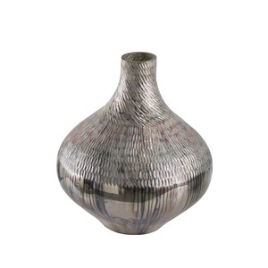 Attractive Silver Aluminium <b>Decorative</b> <b>Vase</b> for Minimalist Living Room Luxury Hotel & Office Tabletop Weeding Home <b>Decorative</b> - Product Image 3