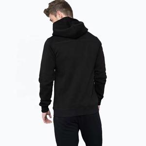 NEW High Quality Crew Fitness Street Wear Blank Cotton Over Sized Slim Fit Men's Leather Plain Hoodie Heavy Quality - Product Image 2