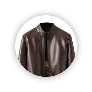Chaqueta de cuero de diseño de moda para hombre, nueva llegada, chaquetas de cuero para hombre, chaqueta de cuero vacuno de primera calidad - Product Image 4