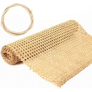Rollo de ratán tejido a mano de malla de rayón Natural 100%, correas de ratán tejidas de color amarillo claro, muebles Artware, suministros para manualidades - Product Image 1