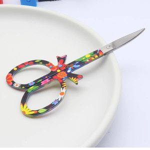 Easy <b>Nail</b> Professional Beauty Stainless Steel Sharp Straight <b>Scissors</b> New Wing Flower Design Cuticle Manicure <b>Nail</b> Art Steel - Product Image 1