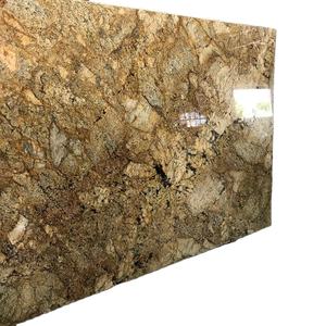 Azulejos de losa de granito dorado de Alaska de alta calidad, diseño moderno y elegante, superficie pulida, azulejos duraderos para villas, losa grande de India - Product Image 1