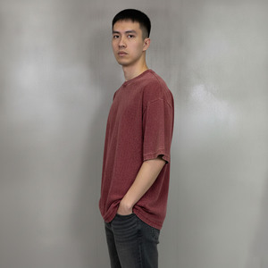 เสื้อยืดผู้ชายสไตล์ฮิปฮอปทรงหลวม ผ้าฝ้าย 100% หนัก 210 กรัม คุณภาพพรีเมียม สกรีนโลโก้ตามสั่ง เป็นมิตรต่อสิ่งแวดล้อม ไซส์พลัส สตรีทแวร์ - Product Image 3