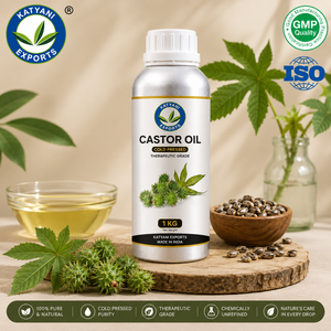 Aceite Portador de Ricino (Ricinus Communis) Prensado en Frío Katyani Exports para el Cuidado del Cabello y la Piel - Para Mezclas de Fragancias y Perfumería - Product Image 1