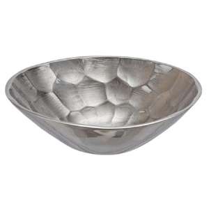 Bol à noix en aluminium argenté, bol décoratif pour servir les aliments, artisanat en métal, bols à biscuits faits à la main pour la décoration de table - Product Image 6