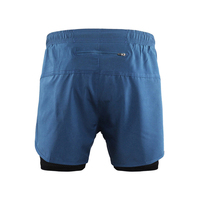 Short de bain islamique halal pour homme avec logo personnalisé, 100 % polyester, uni, décontracté, élastique, mi-long, écologique