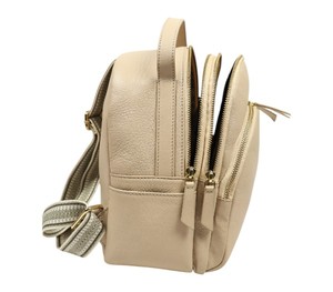 Minimalist Leather <b>Backpack</b> Women Stylish Daypack Multi Compartment Zipper School Travel Office Bag <b>Lightweight</b> Fashion <b>Backpack</b> - Product Image 3