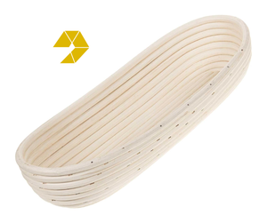 Eco-Friendly Rattan Sourdough Proofing for <b>Basket</b> Oval Full Set Dishwasher & Oven Safe for <b>Bread</b> Dough Fermentation - Product Image 1