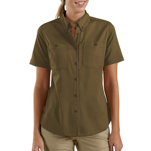 Design Fishing Shirts For Women's streetwear multiple pockets ultra soft touch fabric turn <b>down</b> collar fishing shirts for women - Product Image 1