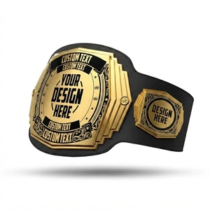Champion Belt Unisex Durable 2cm Thickness High Waist Zinc Alloy 2.2m Length Straight Nylon Lining Custom Packaging Equipment - Product Image 3