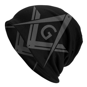 Master Mason Blue Lodge Winter Knit Beanie Premium Acrylic Warm Skull Cap Custom Embroidered - Product Image 2