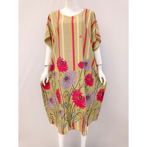 Robes longues en rayonne respirantes et décontractées pour femmes, confortables à porter au quotidien, par Chrysanta - Product Image 4