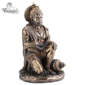 ARTISANAT EN RÉSINE HANUMAN DE CONCEPTION VERONESE Figurine de luxe peinte à la main - Décoration d'intérieur du dieu hindou de la force - Product Image 4