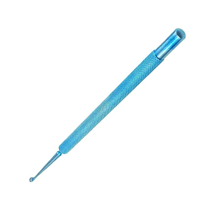 เครื่องมือขูดหูแบบมืออาชีพ ยี่ห้อ Fox Dermal Curettes ขนาด 6 มม. แบบหูโค้งตรง ปลายแหลม สำหรับหู คอ จมูก - Product Image 5