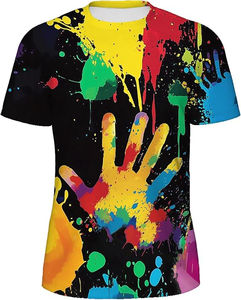 T-shirt pour homme en coton 100% de haute qualité, design le plus vendu au Pakistan, avec logo personnalisé et motif lettres en sublimation polyester. - Product Image 6