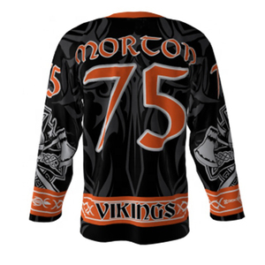 Camiseta de Hockey Unisex Transpirable de Poliéster con Diseño sin Botones y Gráficos Sublimados para Equipos Escolares y Universitarios - Product Image 5