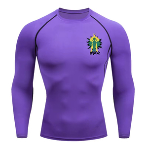 All Might Graphic <b>Compression</b> <b>Shirts</b> <b>Men</b> Gym Workout Running Tshirt Summer Athletic Quick Dry Stay Safe Under the Sun UV Rays - Product Image 4