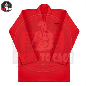 Trajes de Taekwondo Unisex de Color Rojo Sólido, Producto Más Vendido, Calidad Premium, Transpirable, Diseño Más Reciente, Ropa de Artes Marciales - Product Image 4