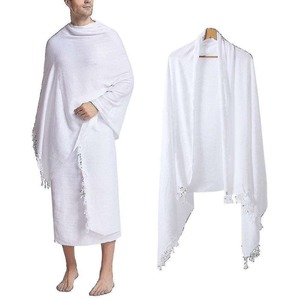 Ensemble Ihram élégant d'été 2 pièces OEM pour le Hajj et la Omra, pour hommes, en coton/polyester antistatique - Product Image 6