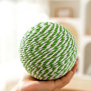 Juguete Ecológico y Moderno para Gatos, Pelota Interactiva de Sisal para Limpiar los Dientes - Product Image 4