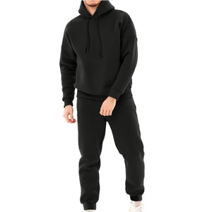 Conjunto de Sudadera con Capucha y Pantalones Deportivos para Hombre, Personalizado con Impresión OEM, Trajes Deportivos de Lujo Reversibles, Resistentes al Viento, de Poliéster/Algodón, Tallas Grandes, Ecológicos - Product Image 1