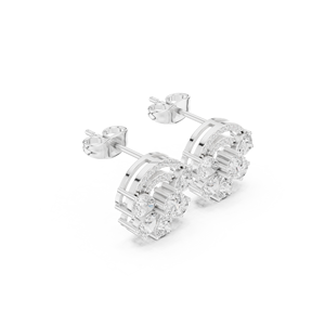 925 Sterling <b>Silver</b> VVS Moissanite Earrings Luxury Fashion Jewelry Earring Women - Product Image 6