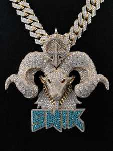 Factory Customized VVS Moissanite Silver Cuban <b>Chain</b> 3D Custom <b>Name</b> Hip Hop Charm Pendant Men Iced Jewelry Party Occasions - Product Image 3