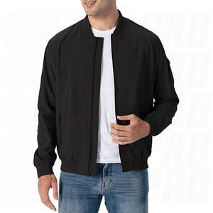 เสื้อแจ็คเก็ตบอมเบอร์น้ำหนักเบาสำหรับผู้ชาย สวมใส่สบายๆ ในฤดูใบไม้ผลิและฤดูใบไม้ร่วง เสื้อกันลมแบบมีซิป มีกระเป๋า ดีไซน์ทันสมัย เหมาะสำหรับกิจกรรมกลางแจ้งและสวมใส่ในชีวิตประจำวัน - Product Image 3