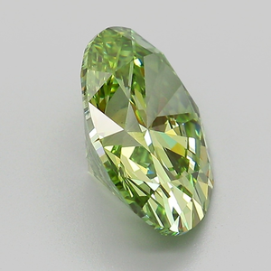 Diamant Gemver Fancy Vert Intense 3 carats, taille ovale, diamant de laboratoire CVD, clarté VS, certifié IGI, 10 Moh's, diamant non monté pour bijoux - Product Image 3