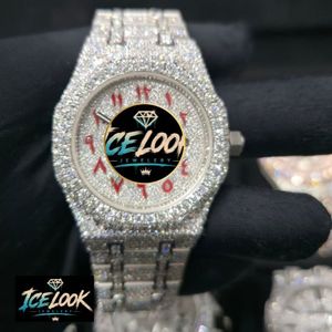 ICE LOOK นาฬิกาข้อมือสตรีสแตนเลสสตีลหรูหรา 38 มม. หน้าปัดกลม อะนาล็อก ควอตซ์ กระจกมิเนอรัลเรืองแสง ตัวล็อคแบบพับได้ - Product Image 4