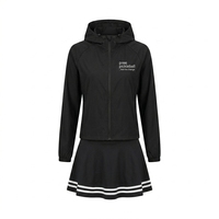 Ensemble short et haut court à manches longues en polaire unie pour femme, respirant, séchage rapide, mélange polyester-coton, deux pièces, été