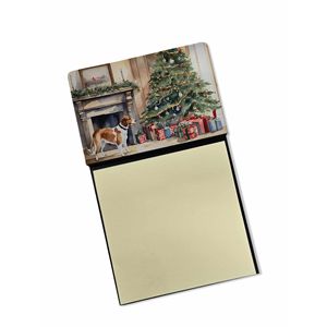 Nuevo inglés Foxhound Cozy Christmas Sticky Note Holder Autoadhesivo Bloc de notas Dispensador recargable Accesorios de escritorio - Product Image 1