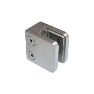 Abrazadera de Acero Inoxidable Pulido de Alta Calidad de 45x45 mm para Barandillas de Vidrio con Precio Justo - Product Image 1