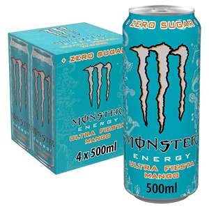 Boisson Énergisante Monster Fiesta Ultra Mango 500ml, Saveur Mangue Tropicale, Importée, Booster d'Énergie Premium, Boisson Rafraîchissante Pro - Product Image 3