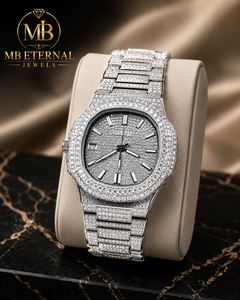 นาฬิกาหรู MB ETERNAL JEWELS ประดับเพชรโมอิสซาไนต์ ตัวเรือนโลหะผสมทรงสี่เหลี่ยม ขนาด 41 มม. หน้าปัดแบบอนาล็อก ตัวเลขโรมัน กลไกควอตซ์ Citizen - Product Image 3