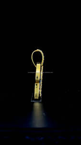 Pendentif personnalisé phosphorescent Bijoux fins Argent 925 Moissanite Diamant Iced Out Nom Lettre Pendentif Collier - Product Image 6