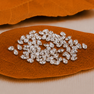 เพชรรูปลูกแพร์เพาะเลี้ยงในห้องปฏิบัติการ รับรองโดย IGI น้ำหนัก 0.05ct-0.50ct สี DEF ความสะอาด VVS/VS การเจียระไนระดับ Excellent สำหรับทำเครื่องประดับ ขายส่ง - Product Image 1