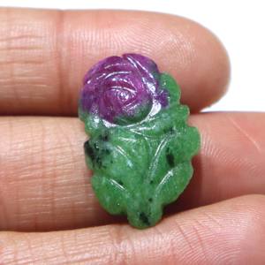 Cabujón de Zoisita Rubí Natural Tallado, Gema de Rubí Tallada a Mano, Piedra Suelta Lisa, Proveedor Mayorista para Joyería - Product Image 1