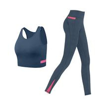 Conjunto de Yoga de 2 Piezas para Mujer al por Mayor Personalizado – Leggings de Cintura Alta y Sujetador Deportivo, Conjunto de Ropa Deportiva para Gimnasio - Product Image 2