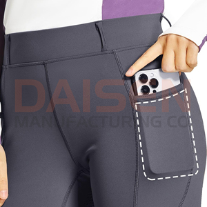 Leggings d'équitation pour femmes, taille haute, extensibles, respirants, coupe sportswear - Product Image 4
