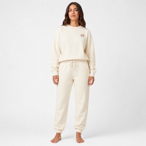 Conjunto Deportivo de Felpa para Mujer de Alta Calidad, Sudadera con Capucha y Pantalones Deportivos con Puños Acanalados y Cintura Elástica para Uso Diario - Product Image 1